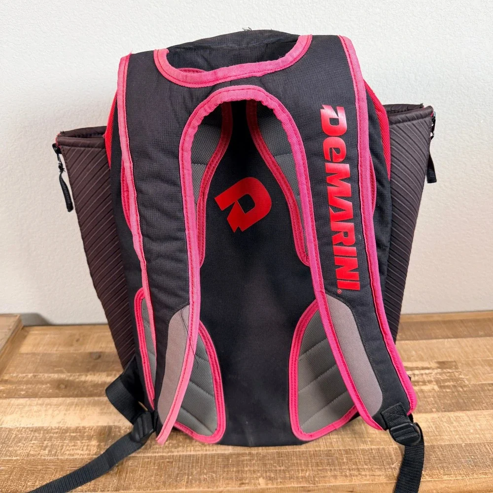 DeMarini Voodoo Paradox Backpack Red Scarlet Baseball Softball Bat Sleeves